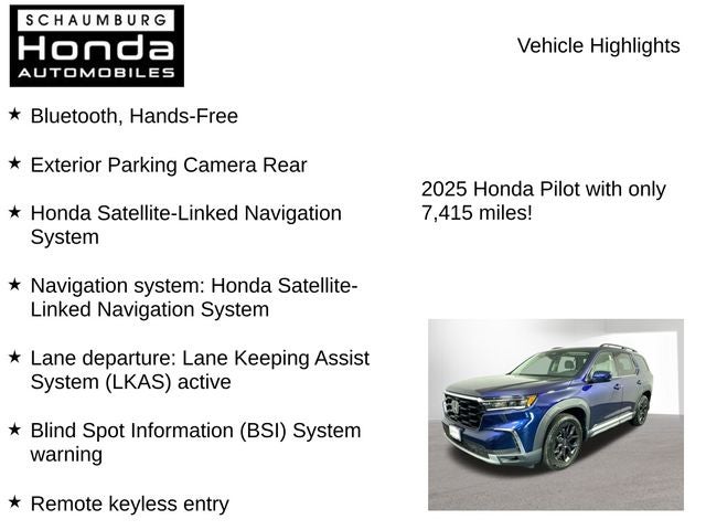 2025 Honda Pilot Touring