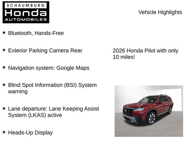 2026 Honda Pilot Elite