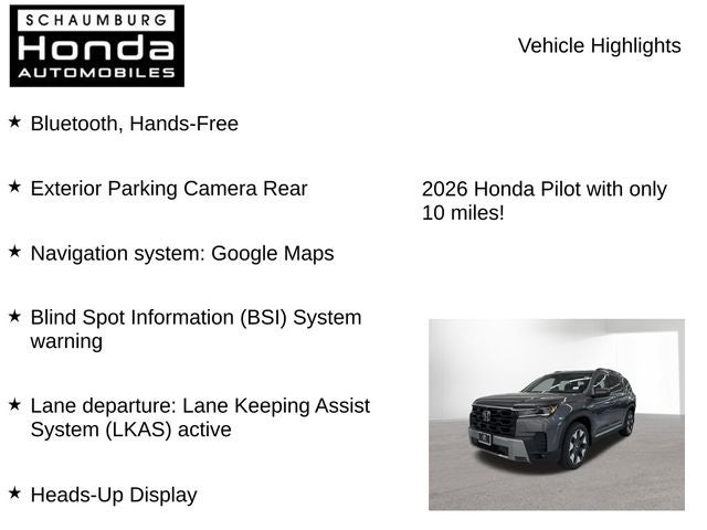 2026 Honda Pilot Elite