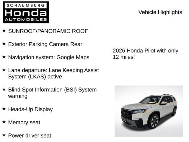 2026 Honda Pilot Elite
