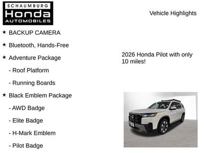 2026 Honda Pilot Elite