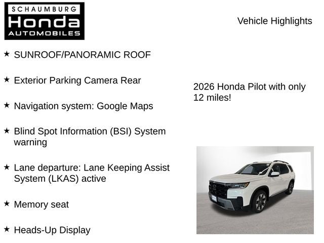 2026 Honda Pilot Elite