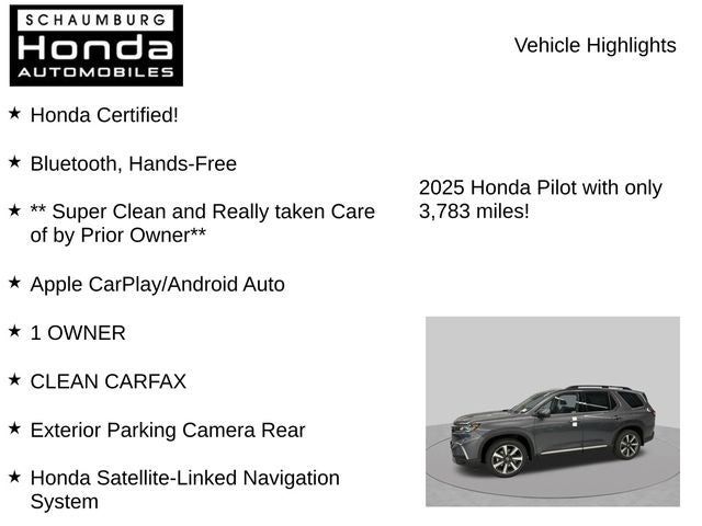 2025 Honda Pilot Elite