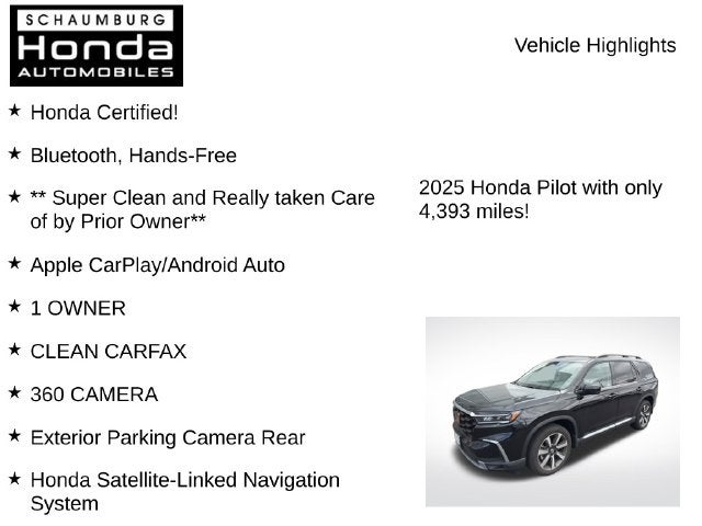 2025 Honda Pilot Elite