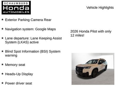 2026 Honda Pilot Black Edition