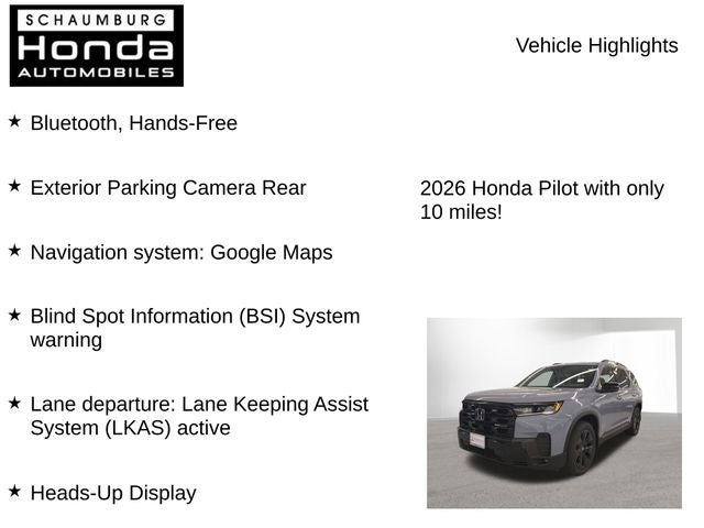 2026 Honda Pilot Black Edition
