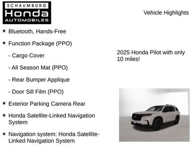 2025 Honda Pilot Black Edition
