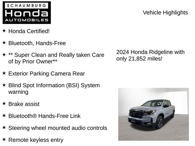 2024 Honda Ridgeline Sport