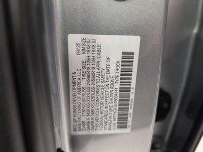 2026 Honda Ridgeline RTL