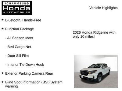 2026 Honda Ridgeline RTL
