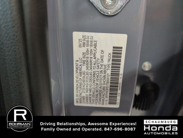 2026 Honda Ridgeline RTL
