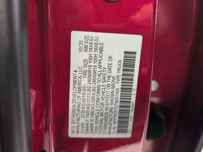 2026 Honda Ridgeline RTL