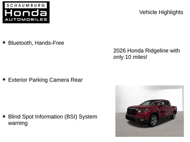 2026 Honda Ridgeline RTL