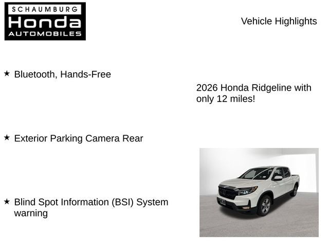 2026 Honda Ridgeline RTL