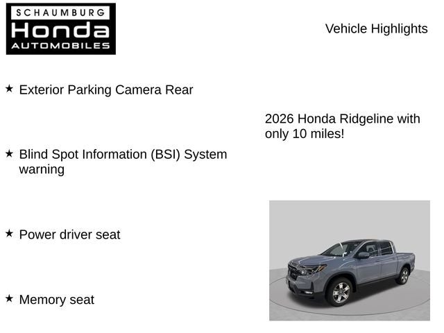 2026 Honda Ridgeline RTL