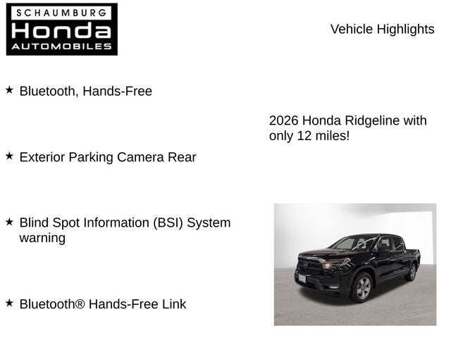 2026 Honda Ridgeline RTL