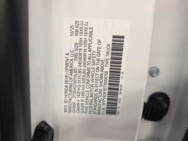 2026 Honda Ridgeline RTL