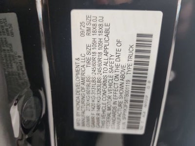 2026 Honda Ridgeline RTL