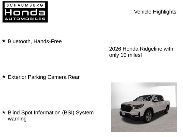 2026 Honda Ridgeline RTL