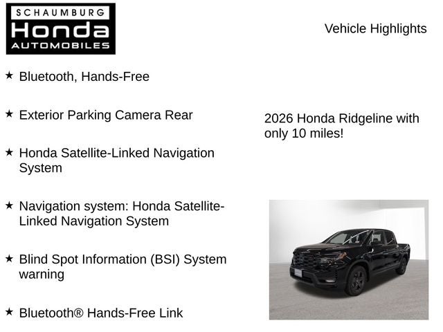 2026 Honda Ridgeline TrailSport