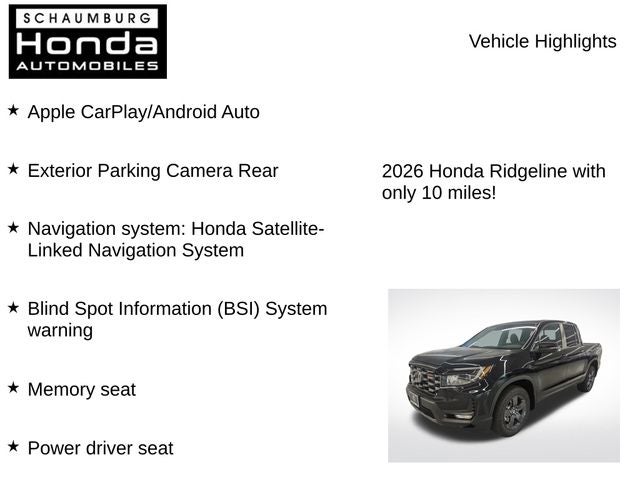 2026 Honda Ridgeline TrailSport
