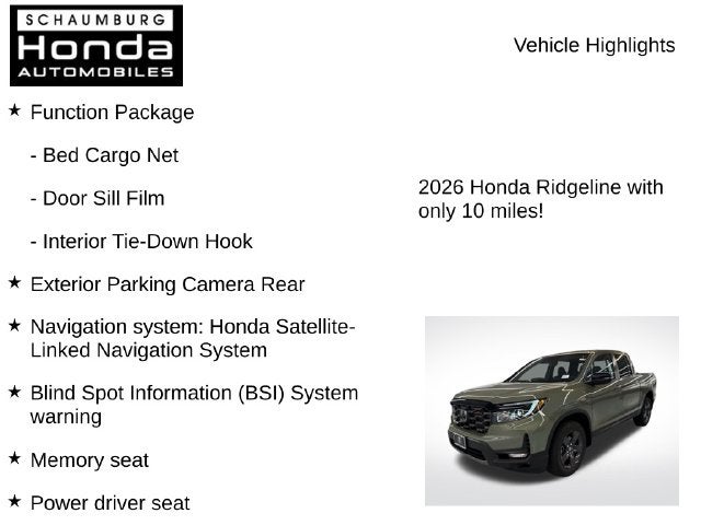 2026 Honda Ridgeline TrailSport