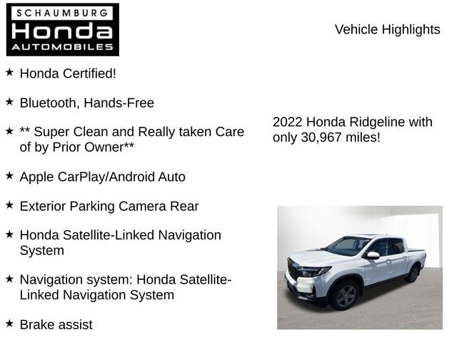 2022 Honda Ridgeline RTL-E