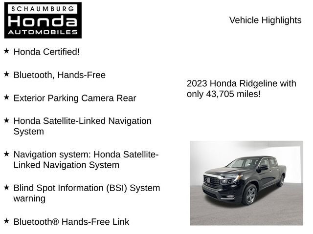2023 Honda Ridgeline RTL-E