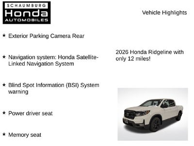 2026 Honda Ridgeline Black Edition