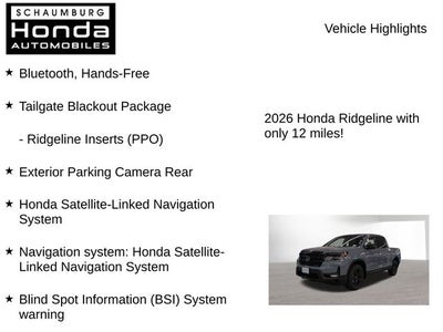 2026 Honda Ridgeline Black Edition