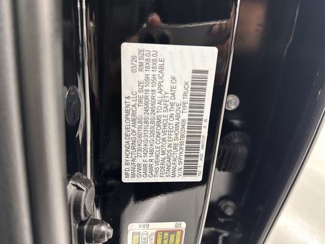 2026 Honda Ridgeline Black Edition