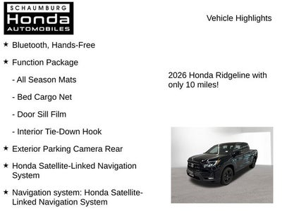 2026 Honda Ridgeline Black Edition