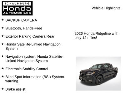 2026 Honda Ridgeline Black Edition