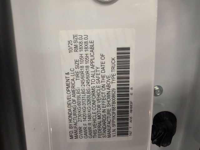 2026 Honda Ridgeline Black Edition