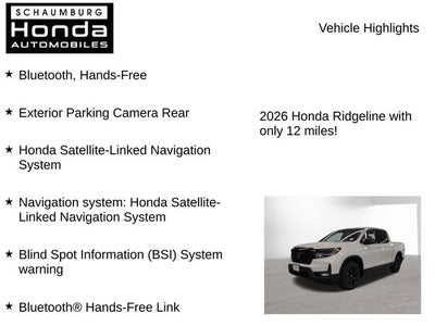 2026 Honda Ridgeline Black Edition
