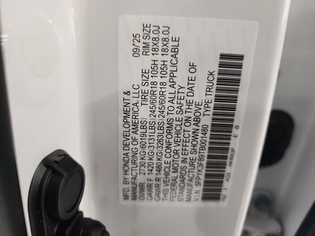 2026 Honda Ridgeline Black Edition