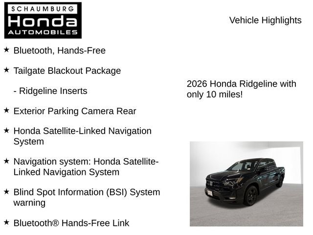 2026 Honda Ridgeline Black Edition