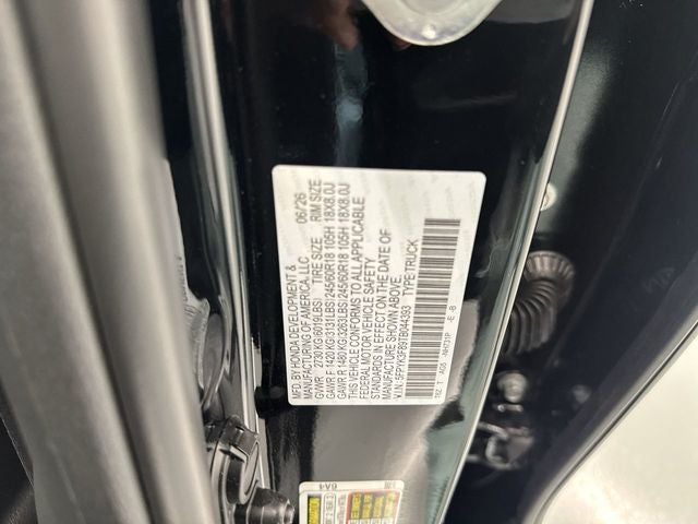 2026 Honda Ridgeline Black Edition
