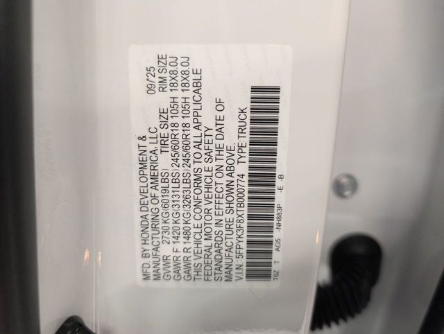 2026 Honda Ridgeline Black Edition