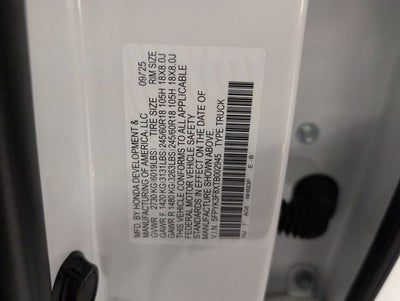 2026 Honda Ridgeline Black Edition