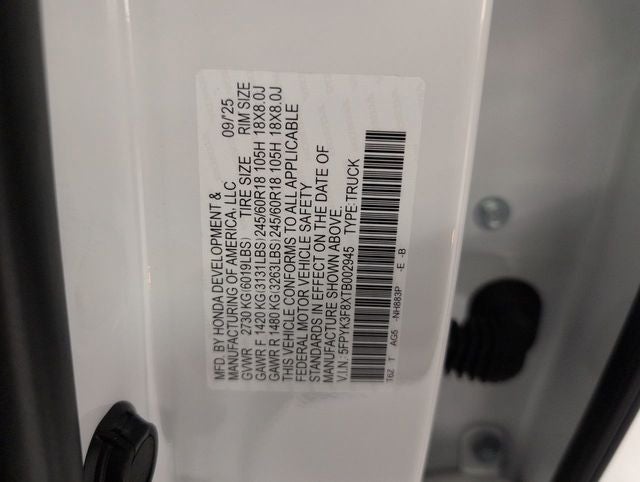 2026 Honda Ridgeline Black Edition