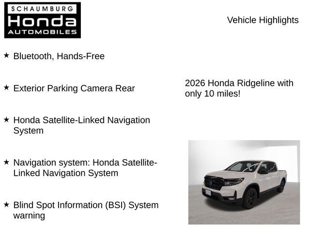 2026 Honda Ridgeline Black Edition