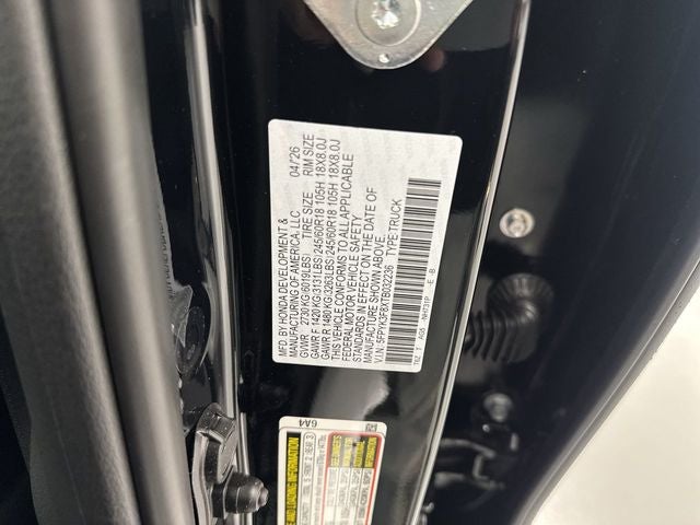 2026 Honda Ridgeline Black Edition
