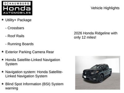 2026 Honda Ridgeline Black Edition