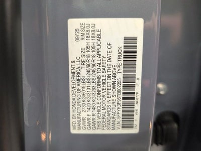 2026 Honda Ridgeline Black Edition