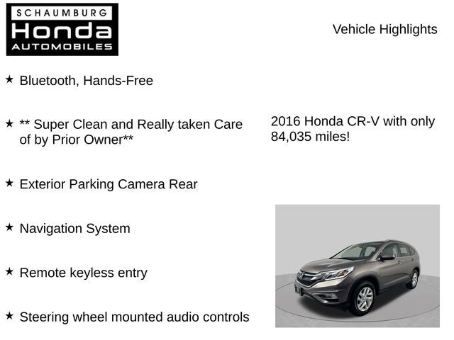 2016 Honda CR-V EX-L w/Navigation