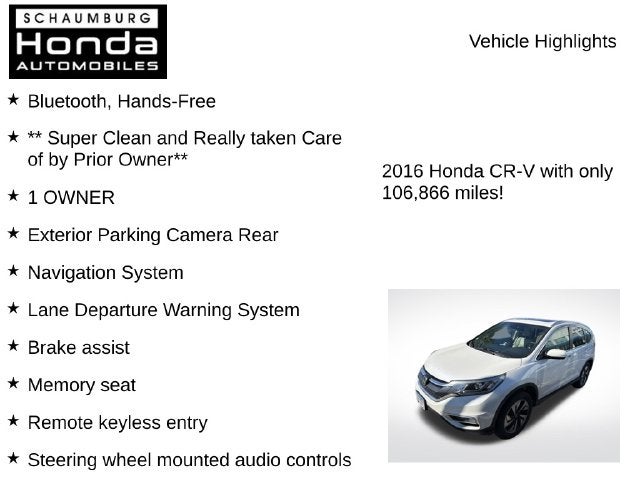 2016 Honda CR-V Touring