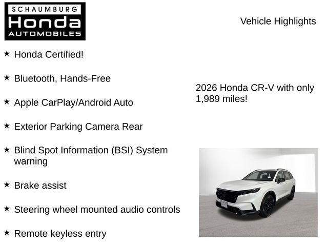 2026 Honda CR-V Hybrid Sport
