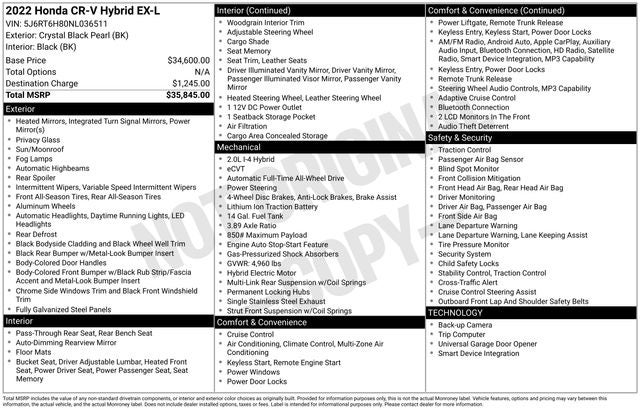 2022 Honda CR-V Hybrid EX-L