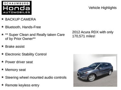 2012 Acura RDX Base SH-AWD